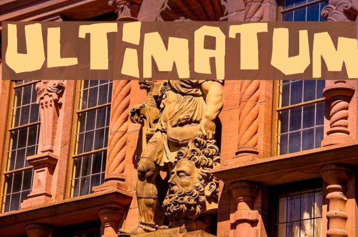 Ultimatum Font examples