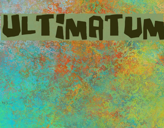 Ultimatum Font examples