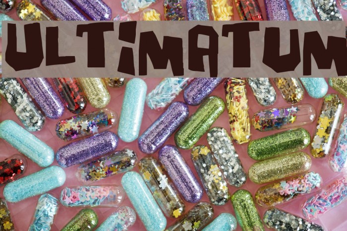 Ultimatum Font examples