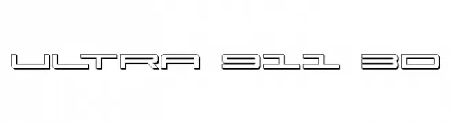 Ultra 911 3D  Frei Schriftart Herunterladen