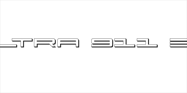 Ultra 911 3D Logo