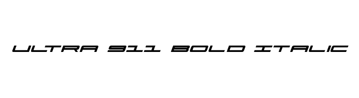 Ultra 911 Bold Italic  لخطوط تنزيل