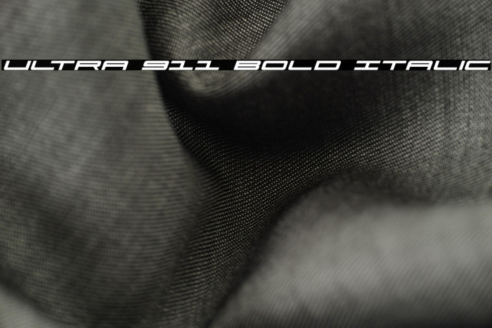 Ultra 911 Bold Italic Example 1