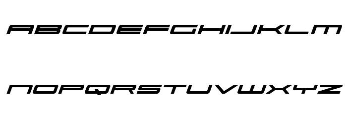 Ultra 911 Bold Italic Font LOWERCASE