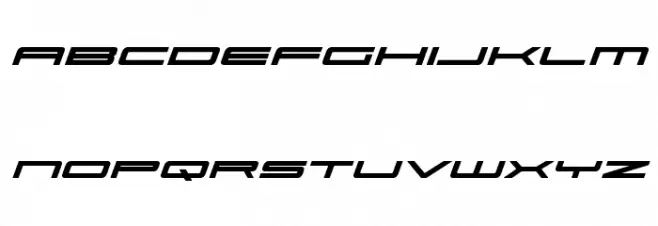 Ultra 911 Bold Italic Font LOWERCASE