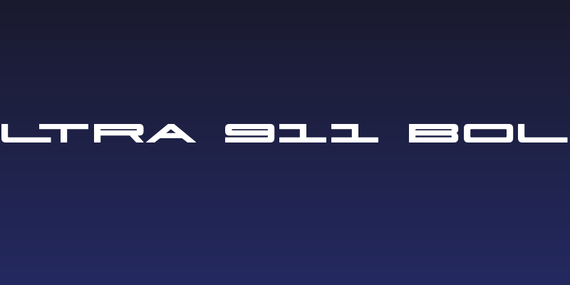 Ultra 911 Bold Social Header