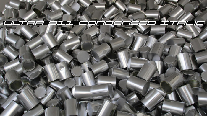 Ultra 911 Condensed Italic Example 3
