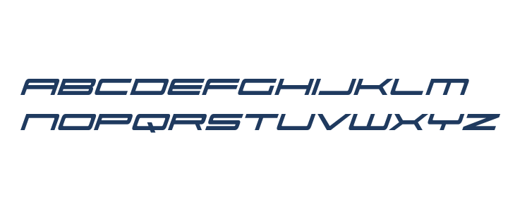 Ultra 911 Condensed Italic Lowercase