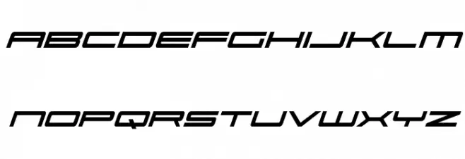 Ultra 911 Condensed Italic फ़ॉन्ट लोअरकेस