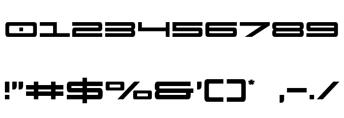 Ultra 911 Condensed Font OTHER CHARS