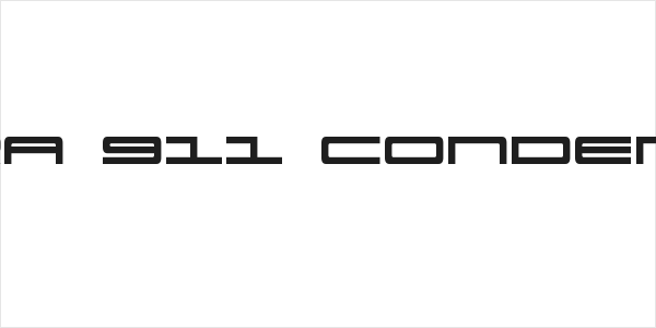 Ultra 911 Condensed Logo