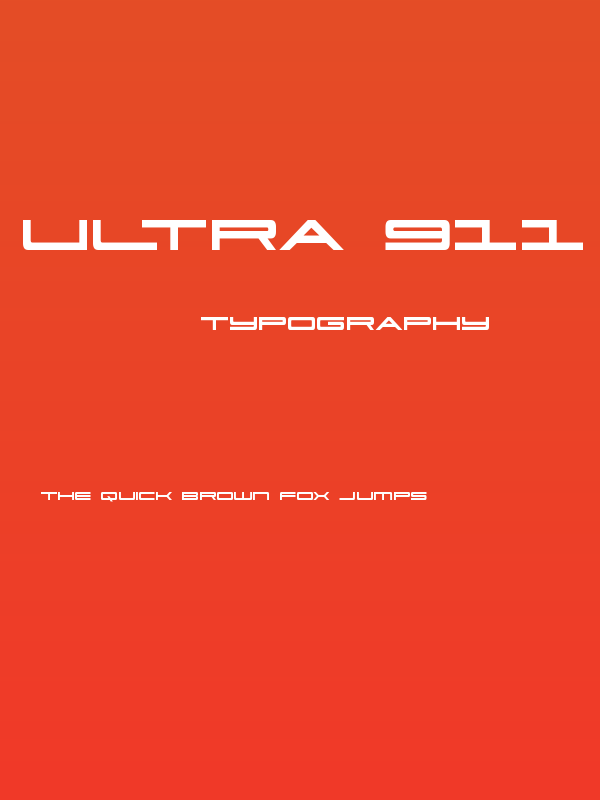 Ultra 911 Condensed Poster