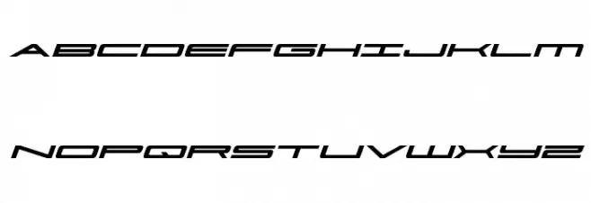 Ultra 911 Expanded Italic Schriftart Groß