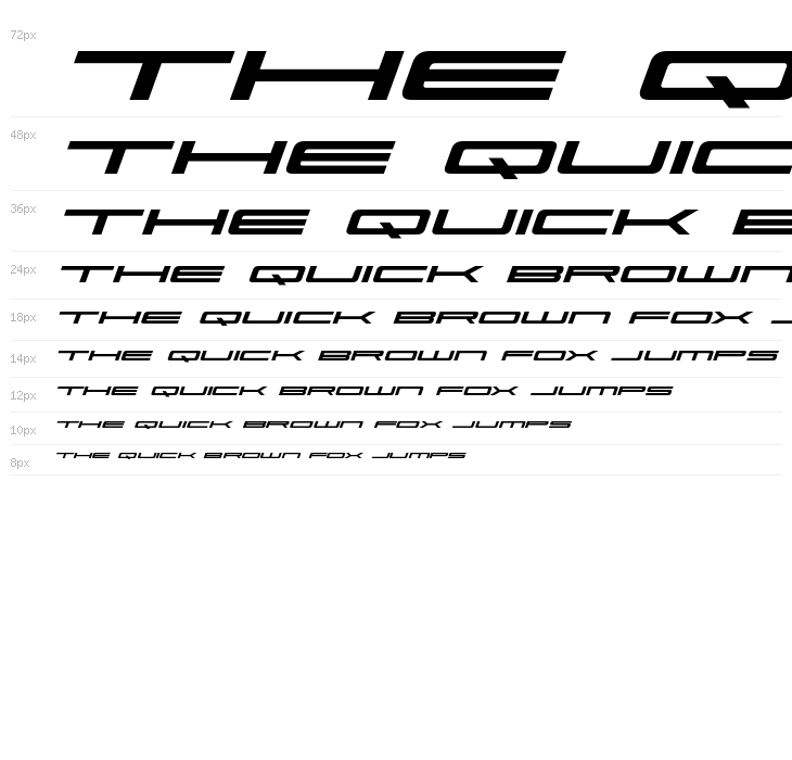 Ultra 911 Expanded Italic Waterfall