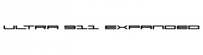 Ultra 911 Expanded  Frei Schriftart Herunterladen