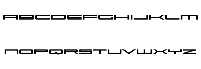 Ultra 911 Expanded Font LOWERCASE