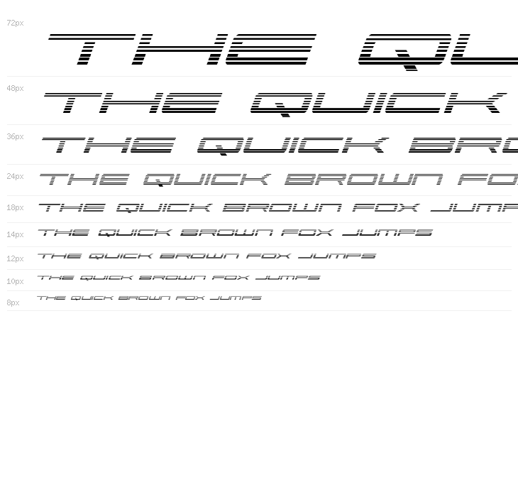 Ultra 911 Gradient Italic Waterfall