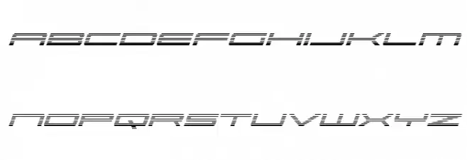 Ultra 911 Gradient Italic Schriftart Kleinbuchstaben