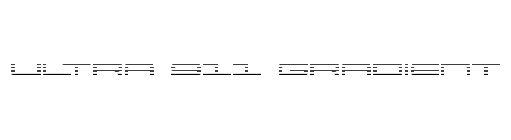 Ultra 911 Gradient  Скачать бесплатные шрифты