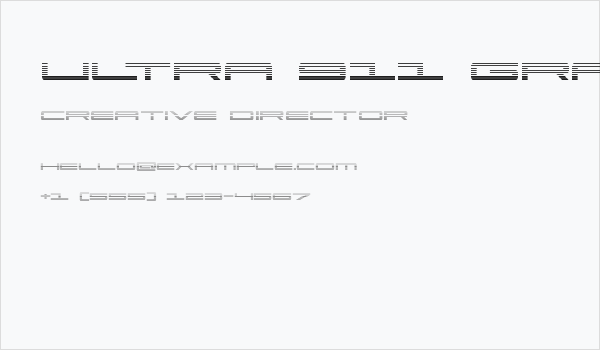 Ultra 911 Gradient Business Card