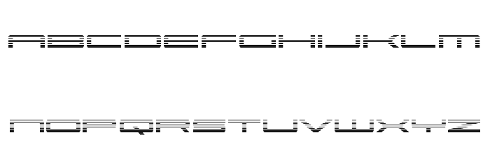 Ultra 911 Gradient Font LOWERCASE