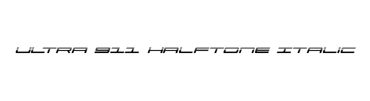 Ultra 911 Halftone Italic  font caratteri gratis