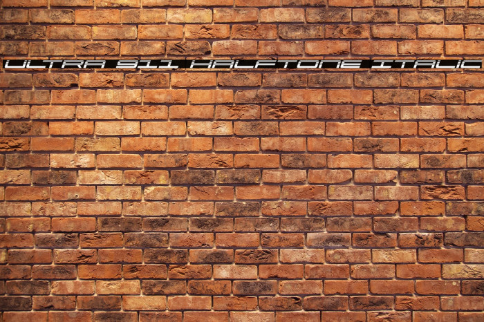 Ultra 911 Halftone Italic Example 2