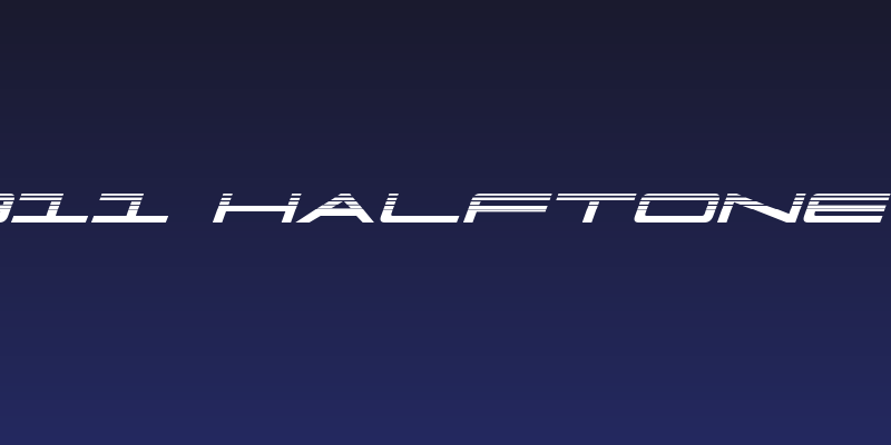 Ultra 911 Halftone Italic Social Header