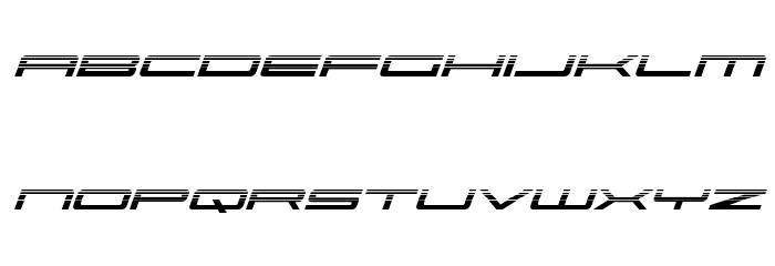 Ultra 911 Halftone Italic Font LOWERCASE