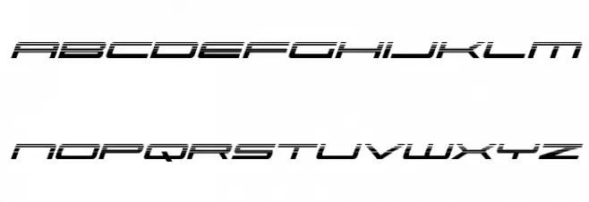 Ultra 911 Halftone Italic Font Litere mici