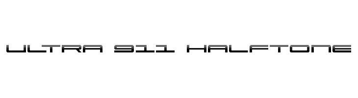 Ultra 911 Halftone  免费字体下载