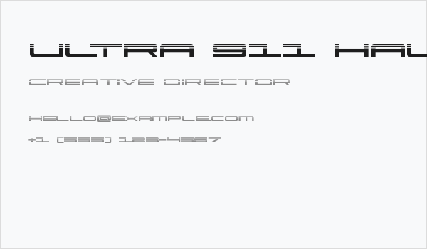 Ultra 911 Halftone Business Card