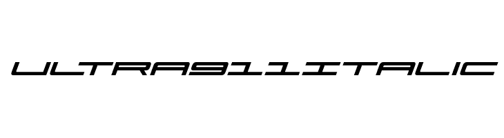 Ultra 911 Italic  Frei Schriftart Herunterladen