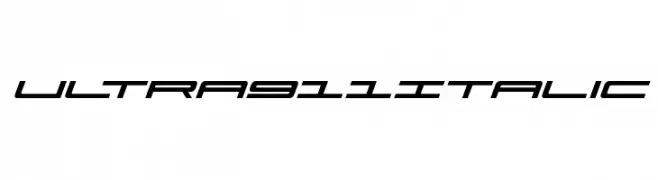 Ultra 911 Italic  Fuentes Gratis Descargar