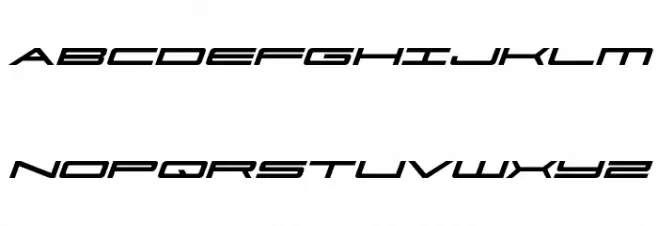 Ultra 911 Italic Schriftart Groß
