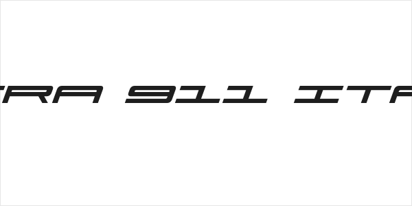 Ultra 911 Italic Logo