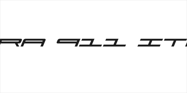 Ultra 911 Italic Logo