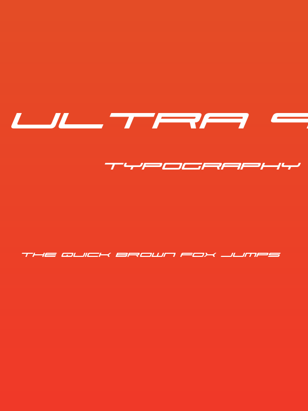Ultra 911 Italic Poster