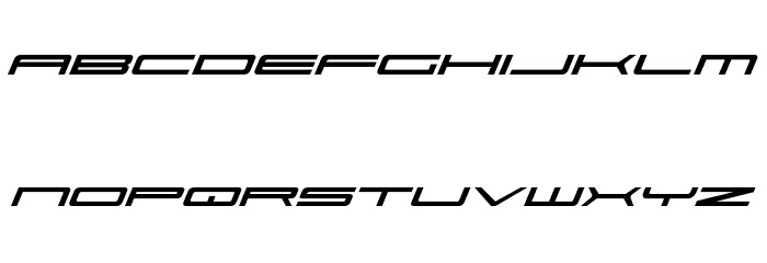 Ultra 911 Italic Font LOWERCASE