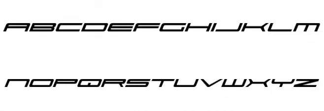 Ultra 911 Italic Schriftart Kleinbuchstaben