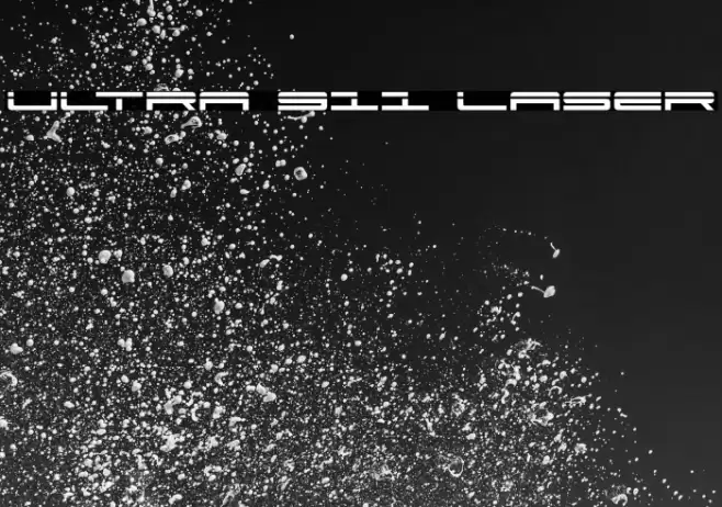 Ultra 911 Laser Font examples