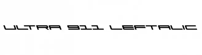 Ultra 911 Leftalic  Frei Schriftart Herunterladen
