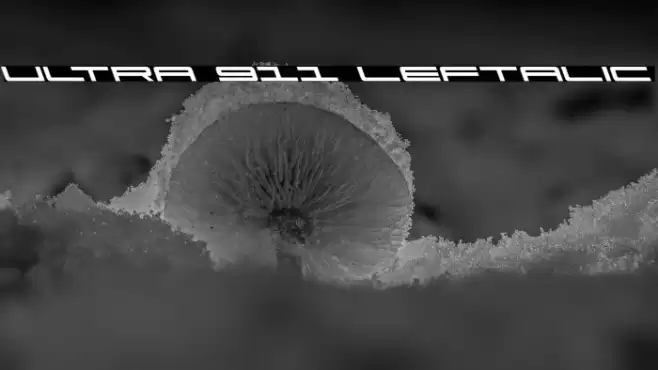 Ultra 911 Leftalic Font examples