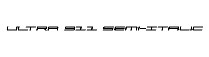 Ultra 911 Semi-Italic  les polices de caractères gratuit tlcharger