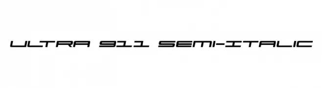 Ultra 911 Semi-Italic  Fuentes Gratis Descargar