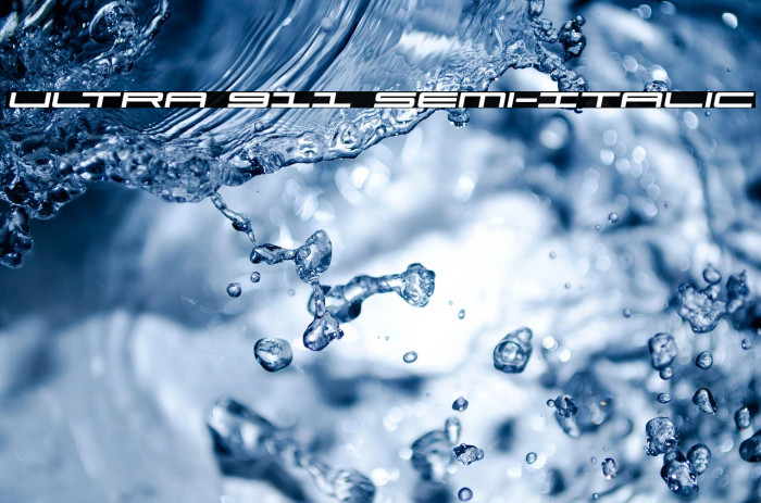 Ultra 911 Semi-Italic Example 1