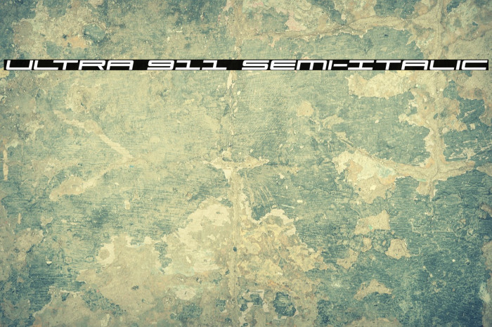 Ultra 911 Semi-Italic Example 2