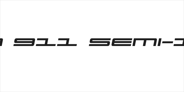 Ultra 911 Semi-Italic Logo