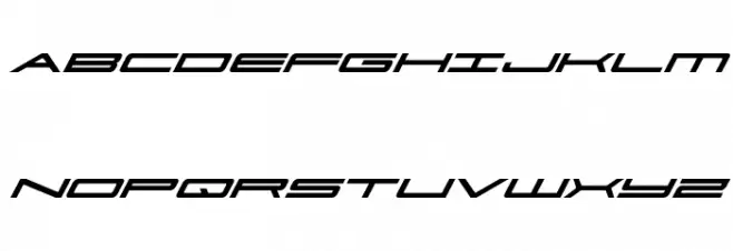Ultra 911 Super-Italic Schriftart Groß