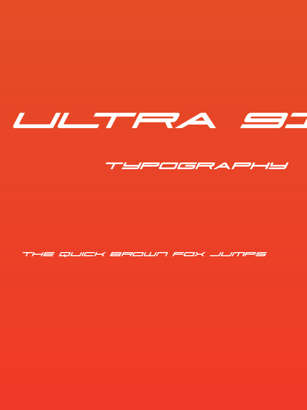 Ultra 911 Super-Italic Poster